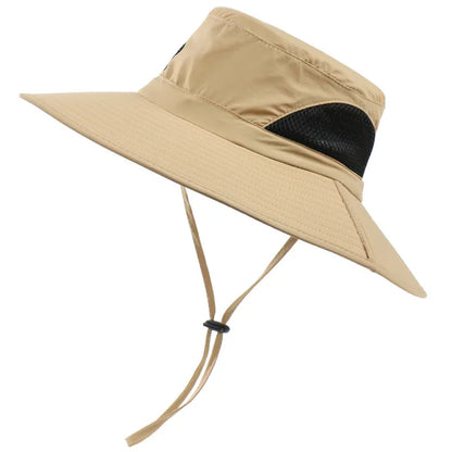 Men and Women Large Brim Waterproof Breathable Outdoor Quick Dry Boonie Hat