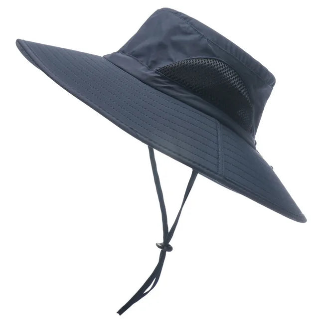 Men and Women Large Brim Waterproof Breathable Outdoor Quick Dry Boonie Hat