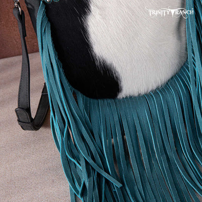 Trinity Ranch Hair-On Cowhide Fringe Crossbody Bag