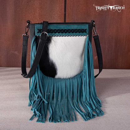 Trinity Ranch Hair-On Cowhide Fringe Crossbody Bag