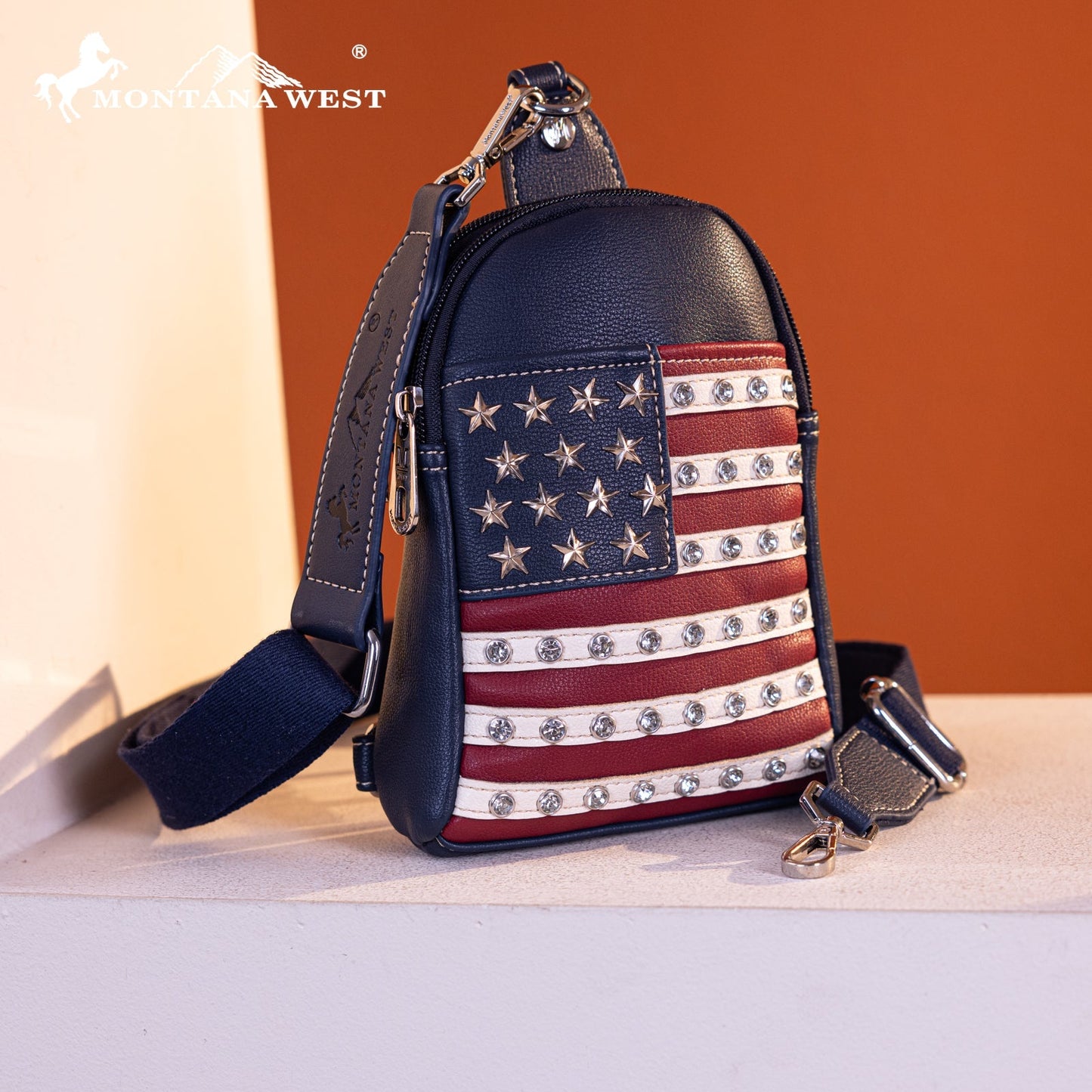 US04-210 Montana West American Pride Collection Sling Bag