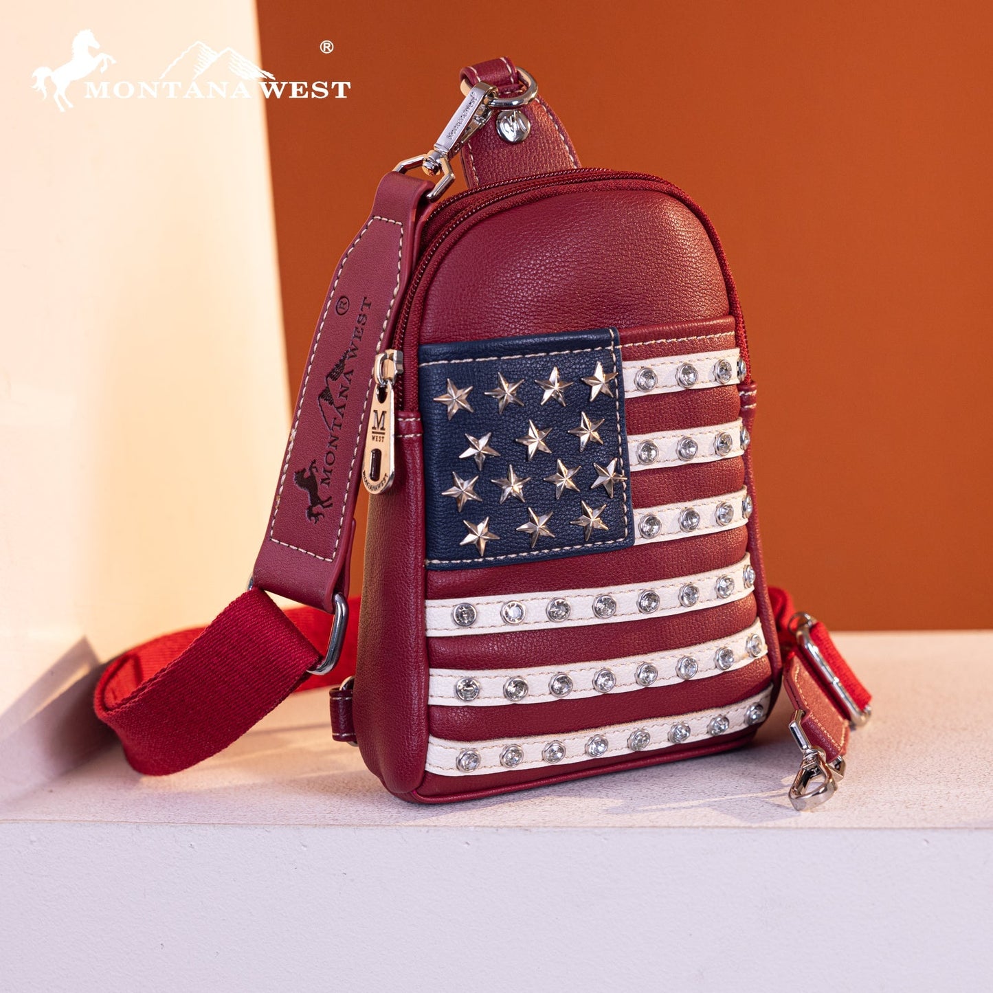 US04-210 Montana West American Pride Collection Sling Bag