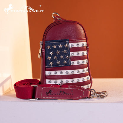 US04-210 Montana West American Pride Collection Sling Bag