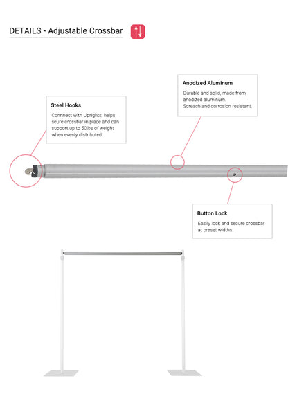 20′ x 10′ | Pipe & Drape Backdrop Hardware Kit