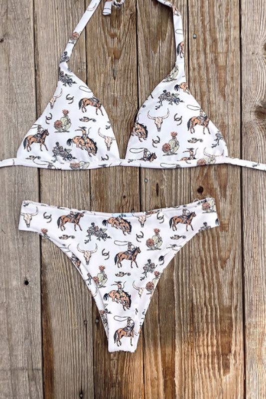 Cowboy Print Bikini