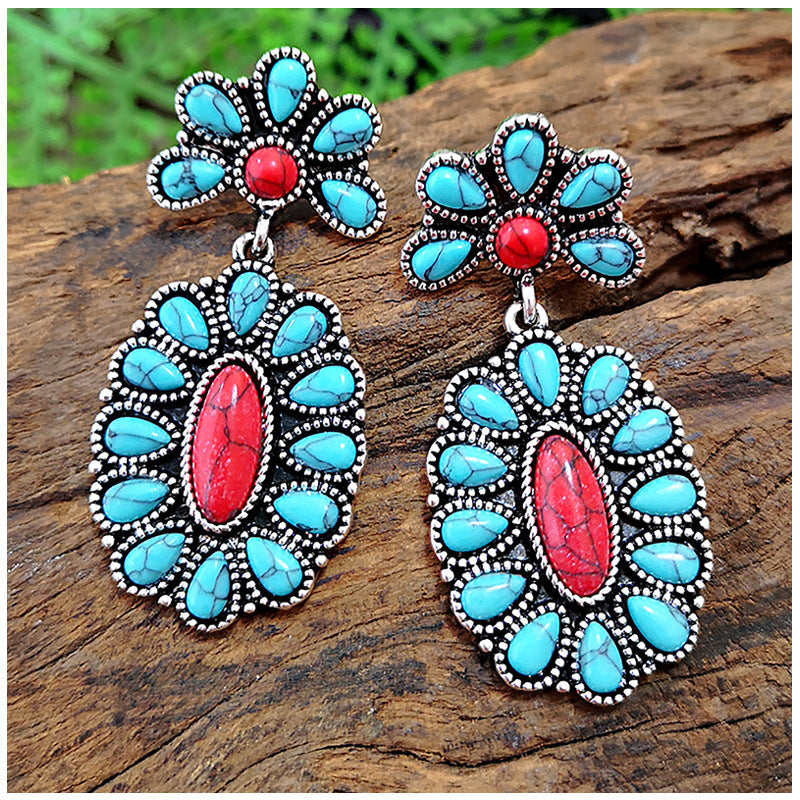 Western Turquoise Earrings