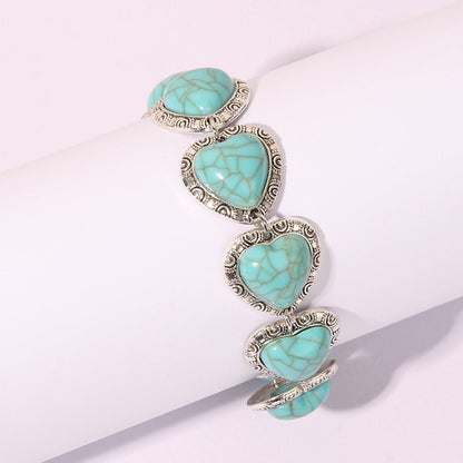 Turquoise Heart Bracelet