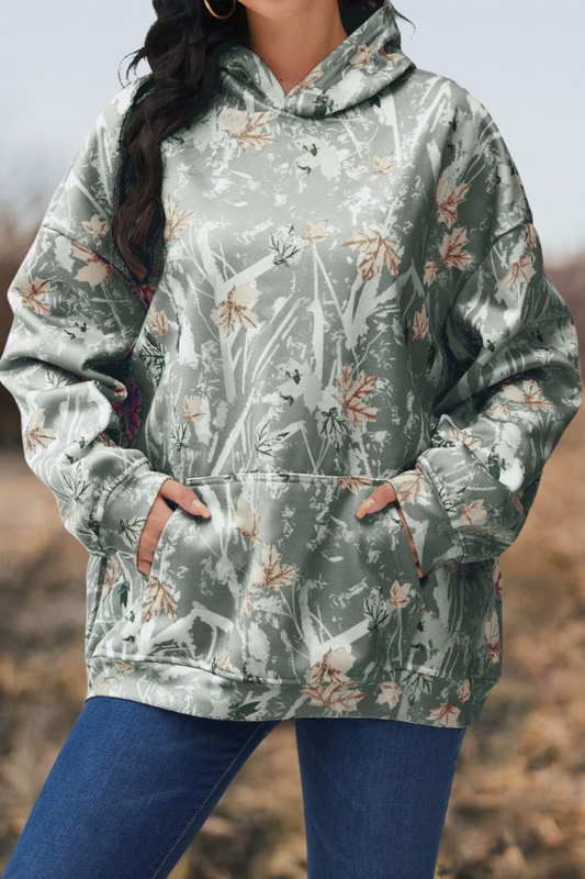 Pockets Camo Hoodies Sweatshirts