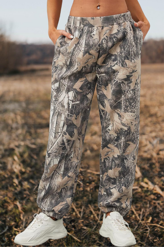 Camo High Waisted  Baggy Pants