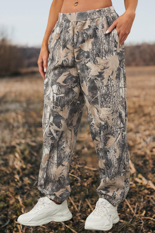 Camo High Waisted  Baggy Pants