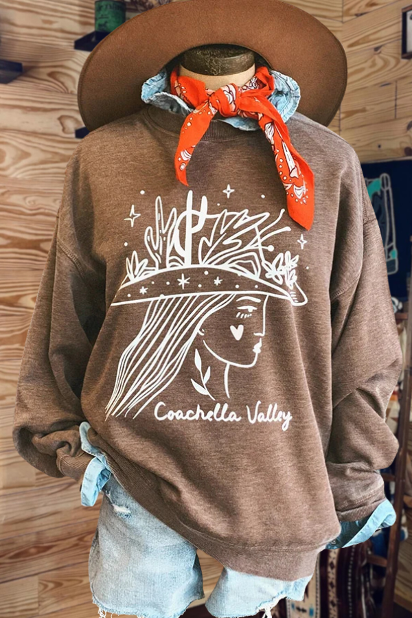 Cowgirl Printed Sweatshirt