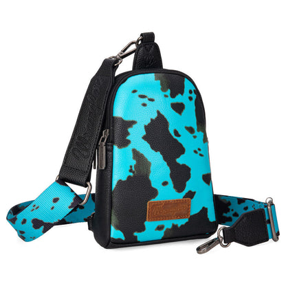 Wrangler Cow Print Sling Bag