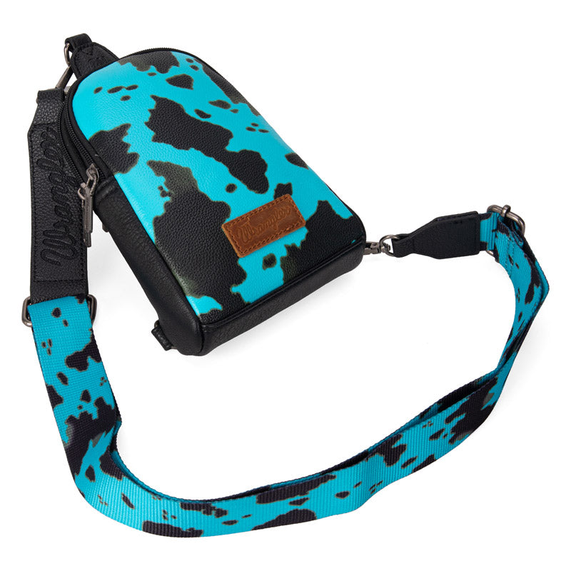 Wrangler Cow Print Sling Bag