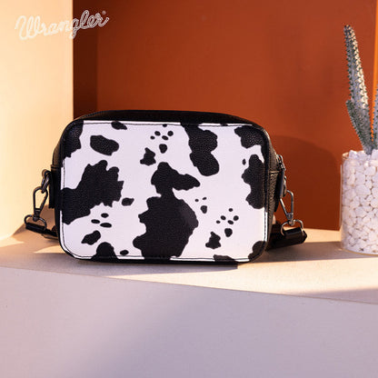 Wrangler Cow Print Crossbody Bag