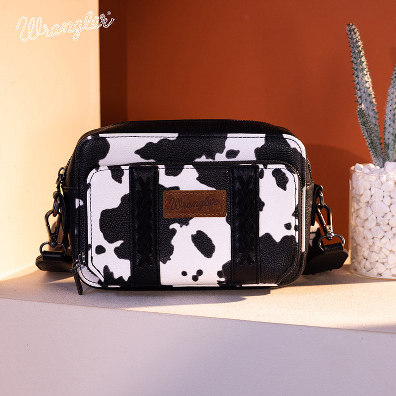 Wrangler Cow Print Crossbody Bag