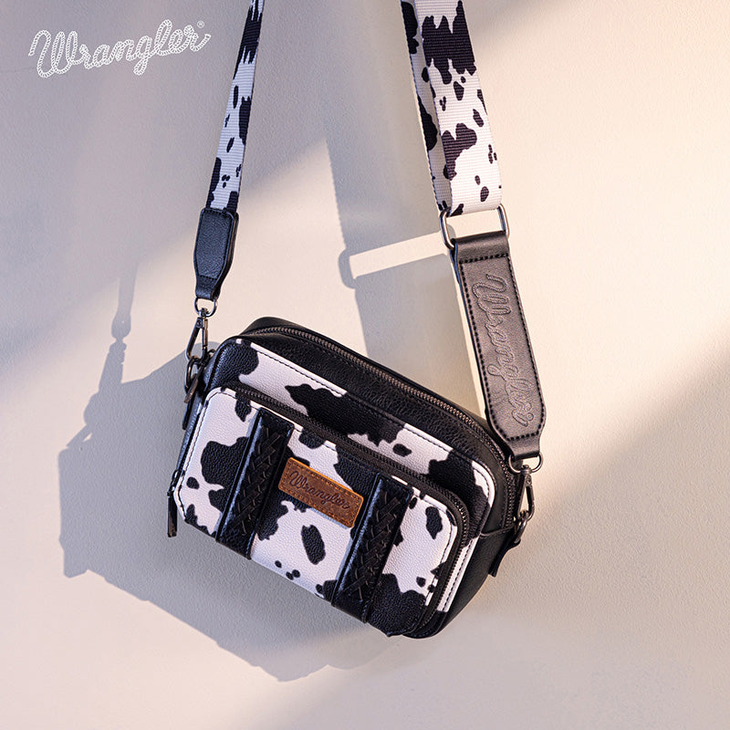 Wrangler Cow Print Crossbody Bag