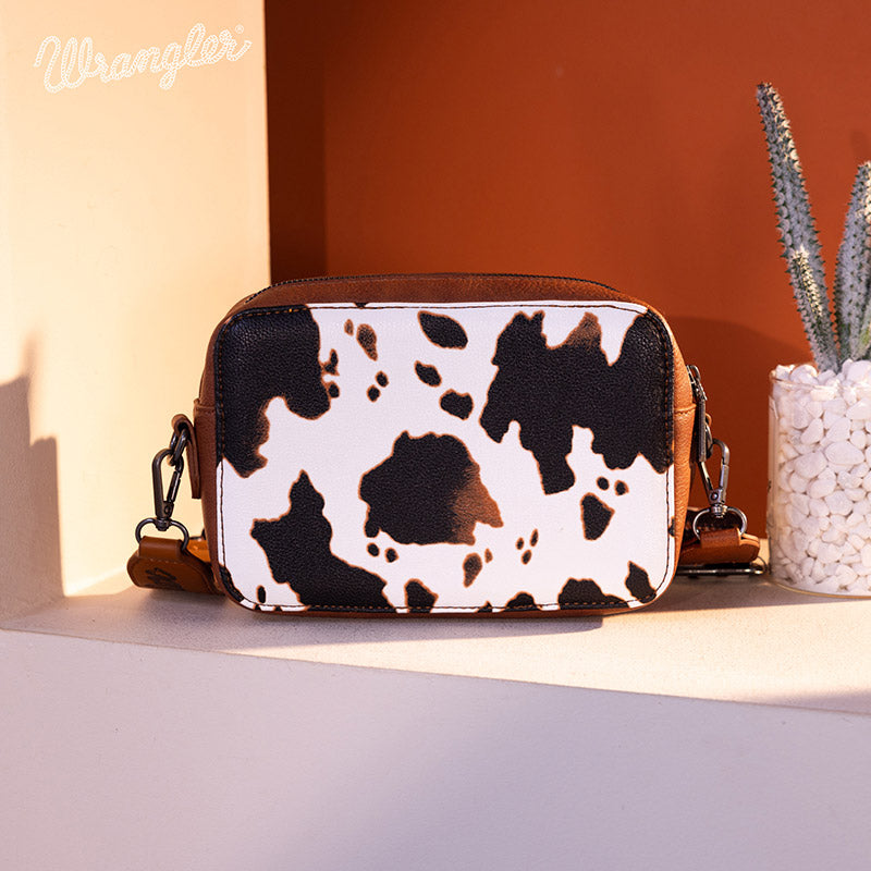 Wrangler Cow Print Crossbody Bag