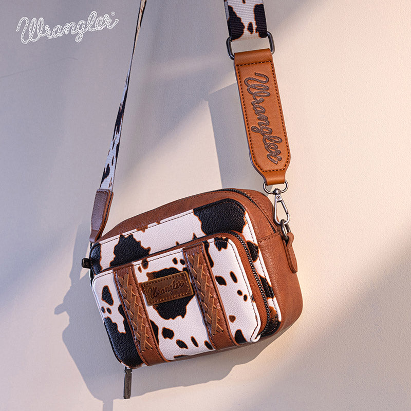 Wrangler Cow Print Crossbody Bag