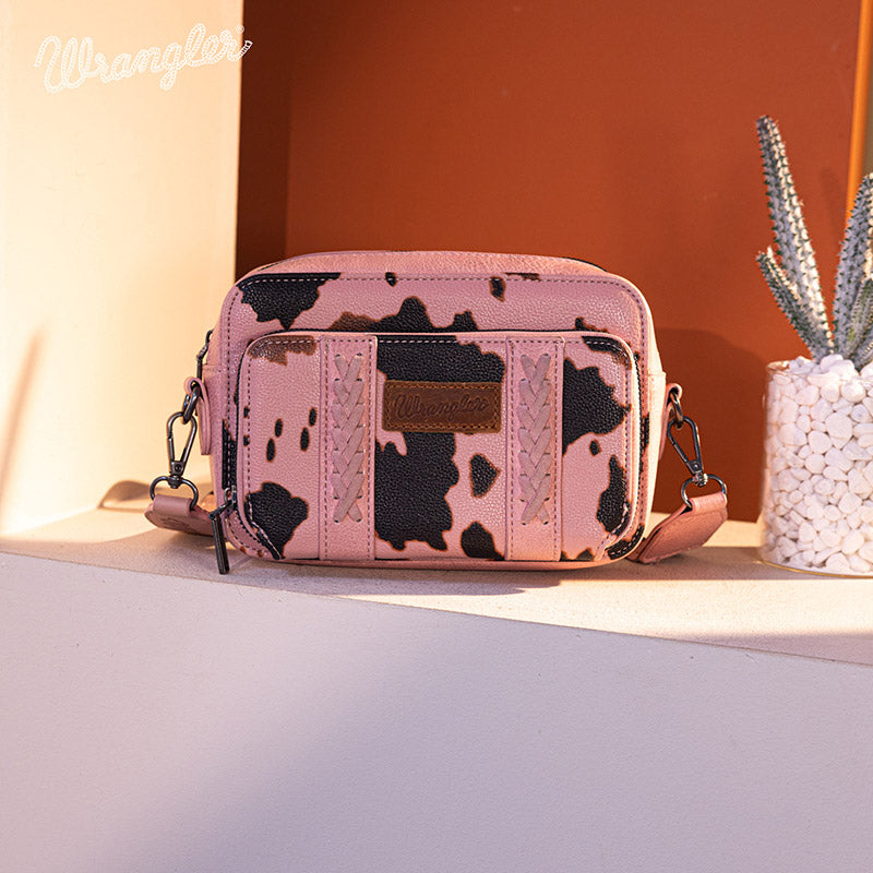 Wrangler Cow Print Crossbody Bag