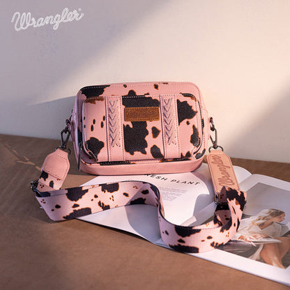 Wrangler Cow Print Crossbody Bag