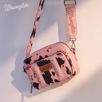 Wrangler Cow Print Crossbody Bag