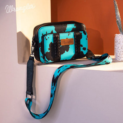 Wrangler Cow Print Crossbody Bag