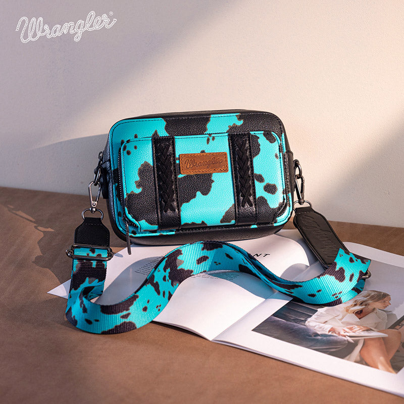 Wrangler Cow Print Crossbody Bag