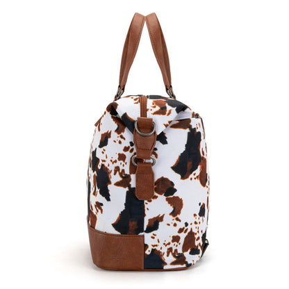 Wrangler Cow Print Trolley Sleeve Weekender Bag