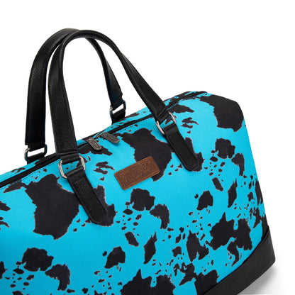 Wrangler Cow Print Trolley Sleeve Weekender Bag