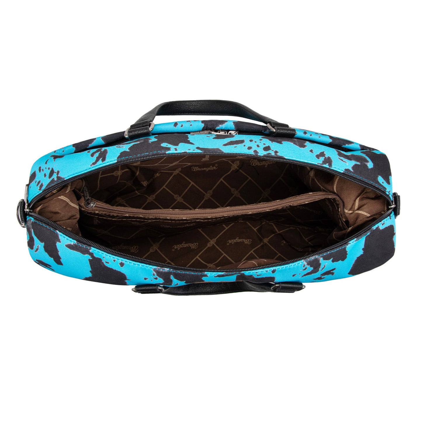 Wrangler Cow Print Trolley Sleeve Weekender Bag