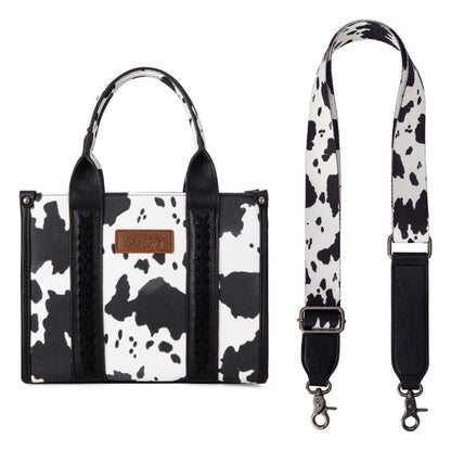 Wrangler Cow Print Concealed Tote Bag