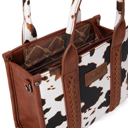 Wrangler Cow Print Concealed Tote Bag