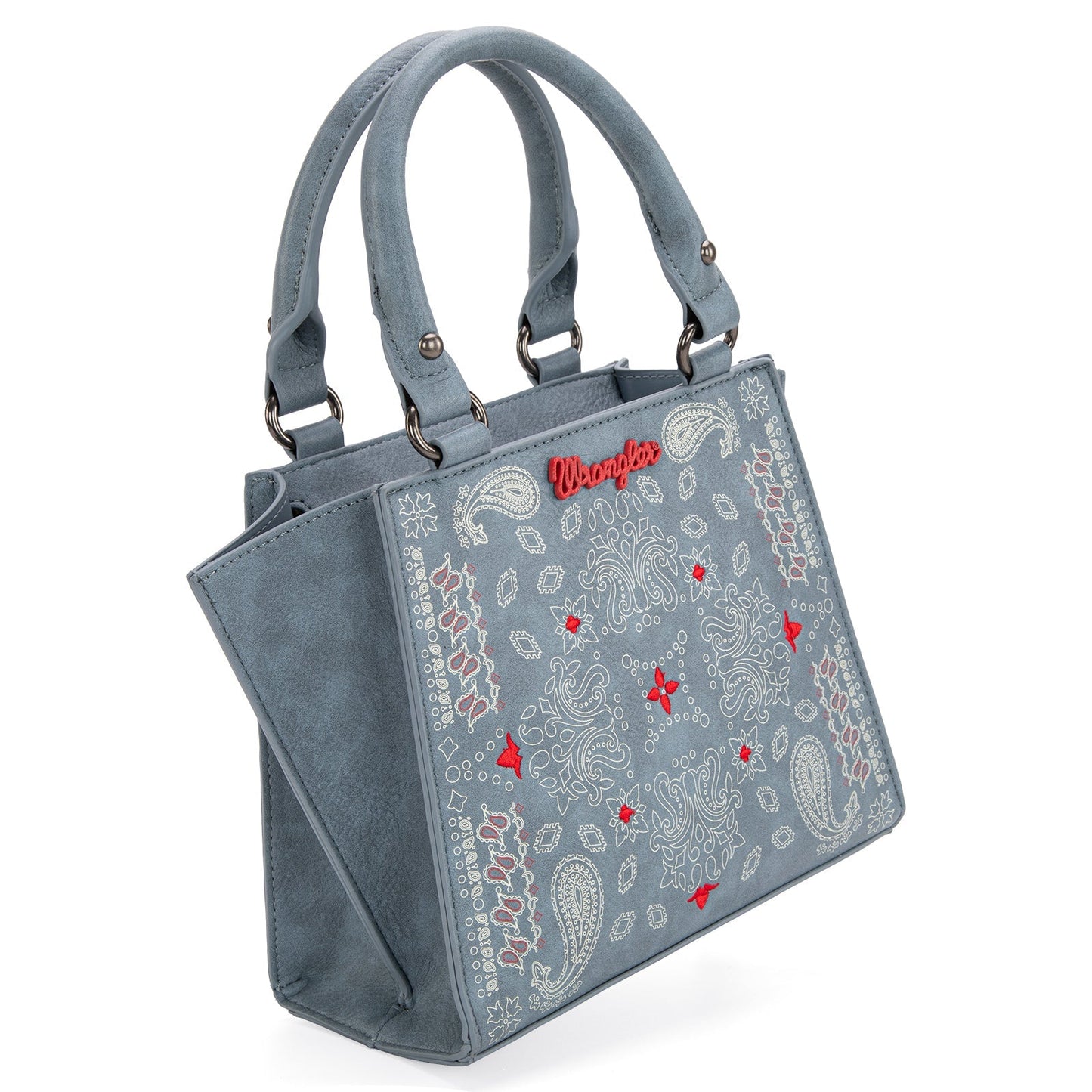 WG134-8012  Wrangler Paisley Mini Satchel/Crossbody Jean (ONLINE ORDER ONLY)