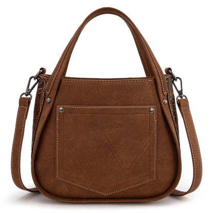 Wrangler Genuine Hair-On Cowhide Tote Bag