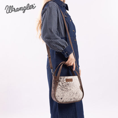 Wrangler Genuine Hair-On Cowhide Tote Bag