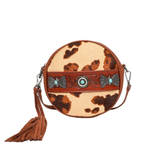 Wrangler Hair-on Collection Circle Wristlet /Crossbody Bag