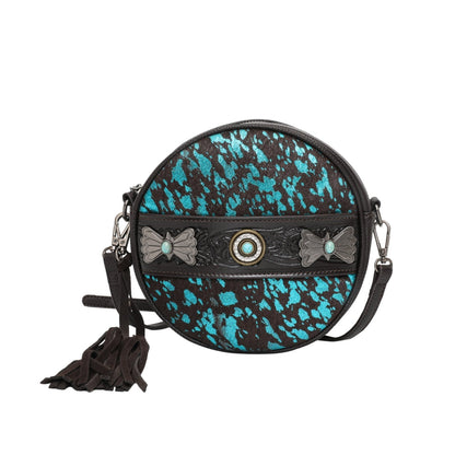 Wrangler Hair-on Collection Circle Wristlet /Crossbody Bag