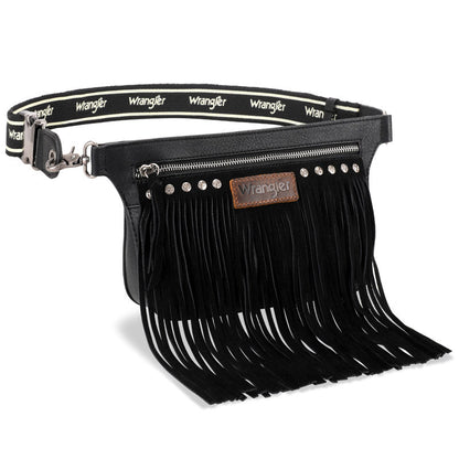 WG73-8194  Wrangler Fringe  Fanny Pack Belt Bag Sling Bag