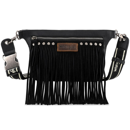 WG73-8194  Wrangler Fringe  Fanny Pack Belt Bag Sling Bag