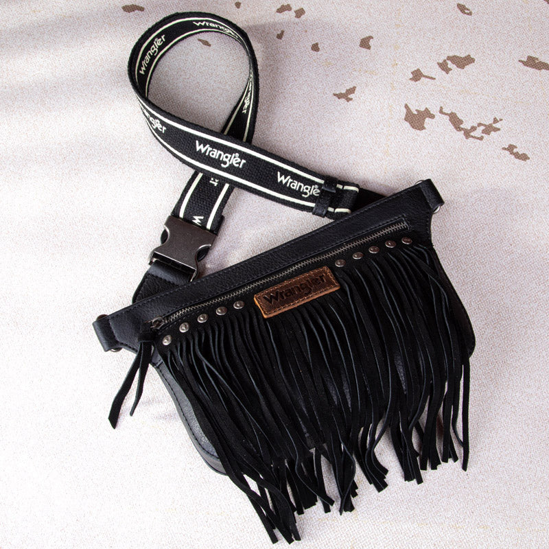 WG73-8194  Wrangler Fringe  Fanny Pack Belt Bag Sling Bag