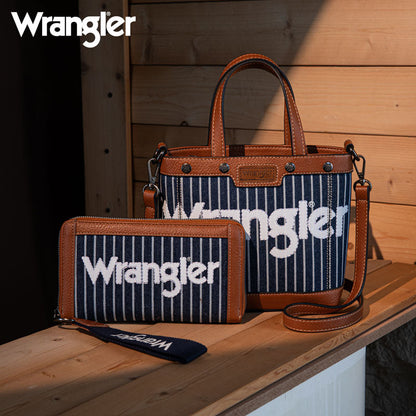 Wrangler Leather Trim Canva Crossbody Bag