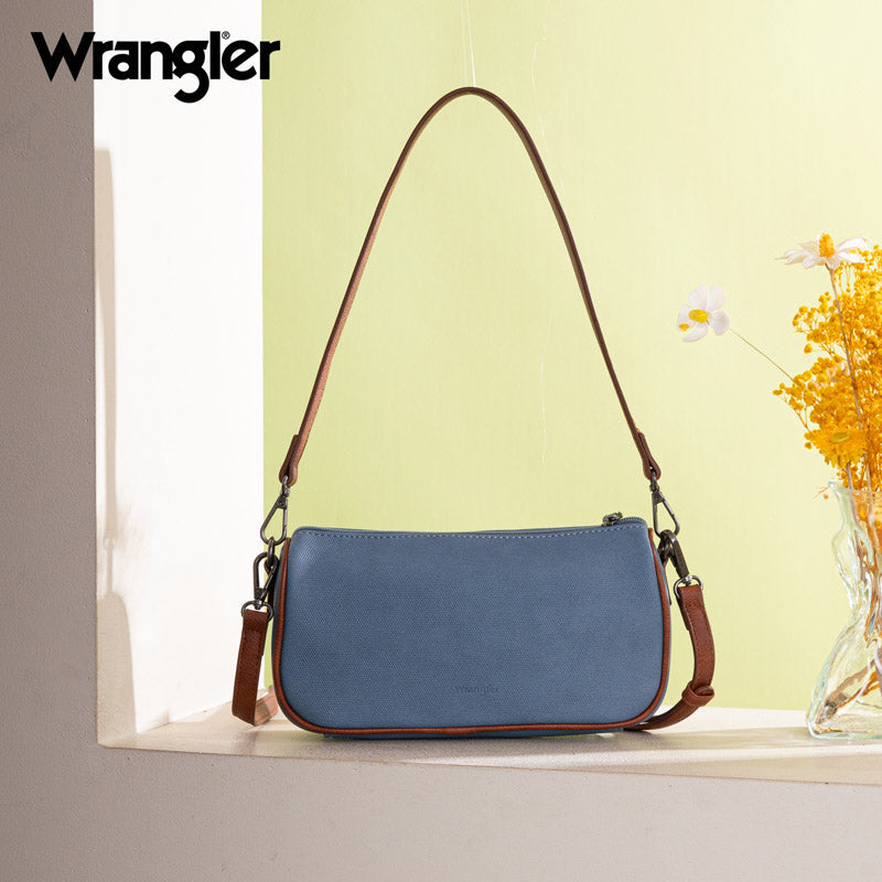 Wrangler Leather Trim Canva Crossbody Bag