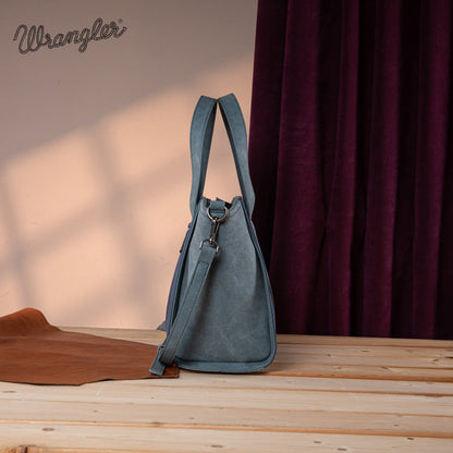 Wrangler Color Block Western Tote Bag