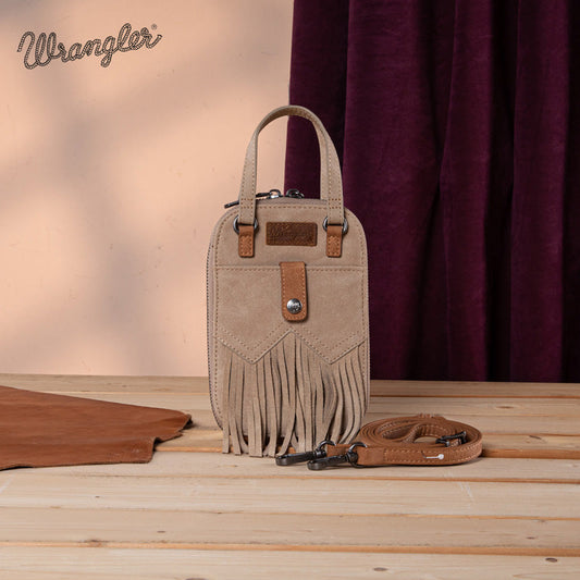 Wrangler Fringe Western Mini Crossbody Bag