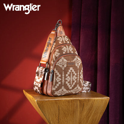 Wrangler Aztec Print Sling Bag