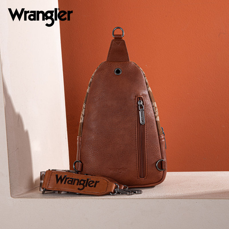 Wrangler Aztec Print Sling Bag