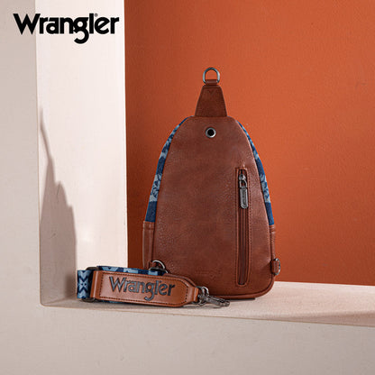 Wrangler Aztec Print Sling Bag