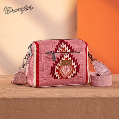 Wrangler Aztec Knitted Crossbody Purse