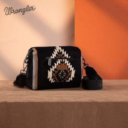 Wrangler Aztec Knitted Crossbody Purse