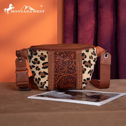 Montana West Floral Tooled Fanny Pack